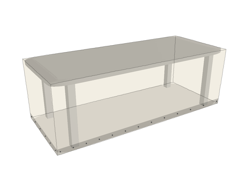 Table de jardin rectangle en Protect 670 : La référence en matière de protection étanche Blanc perlé RAL 1013