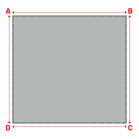 Bâche Rectangle en Soltis 96 - Toile d'ombrage haute performance Galet 96-2171 - 4.50x4.25m