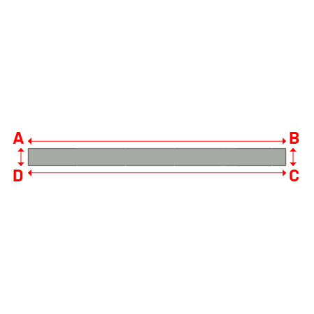 Bâche Rectangle en Protect 670 : La référence en matière de protection étanche Gris clair RAL 7038 - 16.00x1.10m