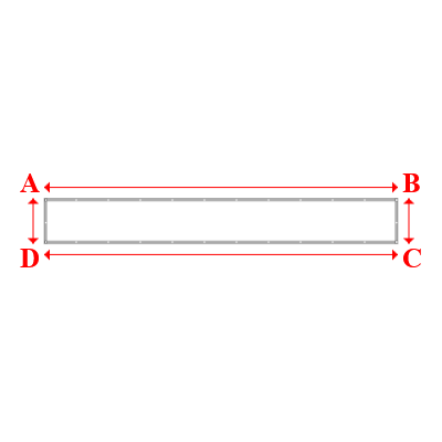 Bâche Rectangle en Protect 670 : La référence en matière de protection étanche Blanc RAL 9016 - 5.88x0.75m
