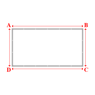 Bâche Rectangle en Protect 670 : La référence en matière de protection étanche Blanc RAL 9016 - 3.00x1.60m