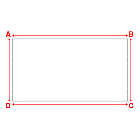 Bâche Rectangle en Protect 670 : La référence en matière de protection étanche Blanc RAL 9016 - 9.09x4.95m
