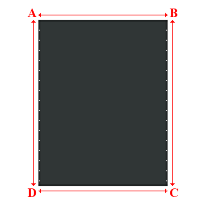 Bâche Rectangle en Protect 670 : La référence en matière de protection étanche Gris anthracite RAL 7016 - 3.50x4.50m