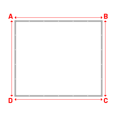 Bâche Rectangle en Protect 670 : La référence en matière de protection étanche Blanc RAL 9016 - 3.00x2.60m