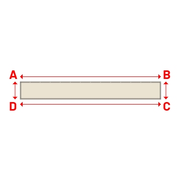 Bâche Rectangle en Protect 670 : La référence en matière de protection étanche Blanc perlé RAL 1013 - 6.00x0.75m