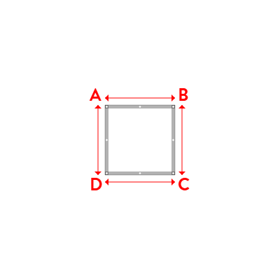 Bâche Rectangle en Protect 670 : La référence en matière de protection étanche Blanc RAL 9016 - 1.00x1.00m