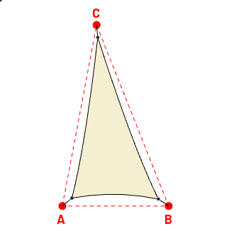 Voile d'ombrage triangle en AustralMesh - Toile d'ombrage ajourée Naturel (759 AustralMesh) - 2,44x4,87x4,59m