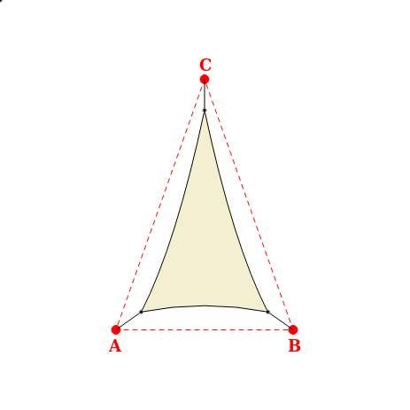 Voile d'ombrage triangle en AustralMesh - Toile d'ombrage ajourée Naturel (759 AustralMesh) - 1,42x2,38x2,38m