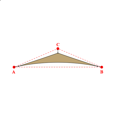 Voile d'ombrage triangle en AustralMesh - Toile d'ombrage ajourée Sable du désert (704 AustralMesh) - 6,31x3,33x3,33m
