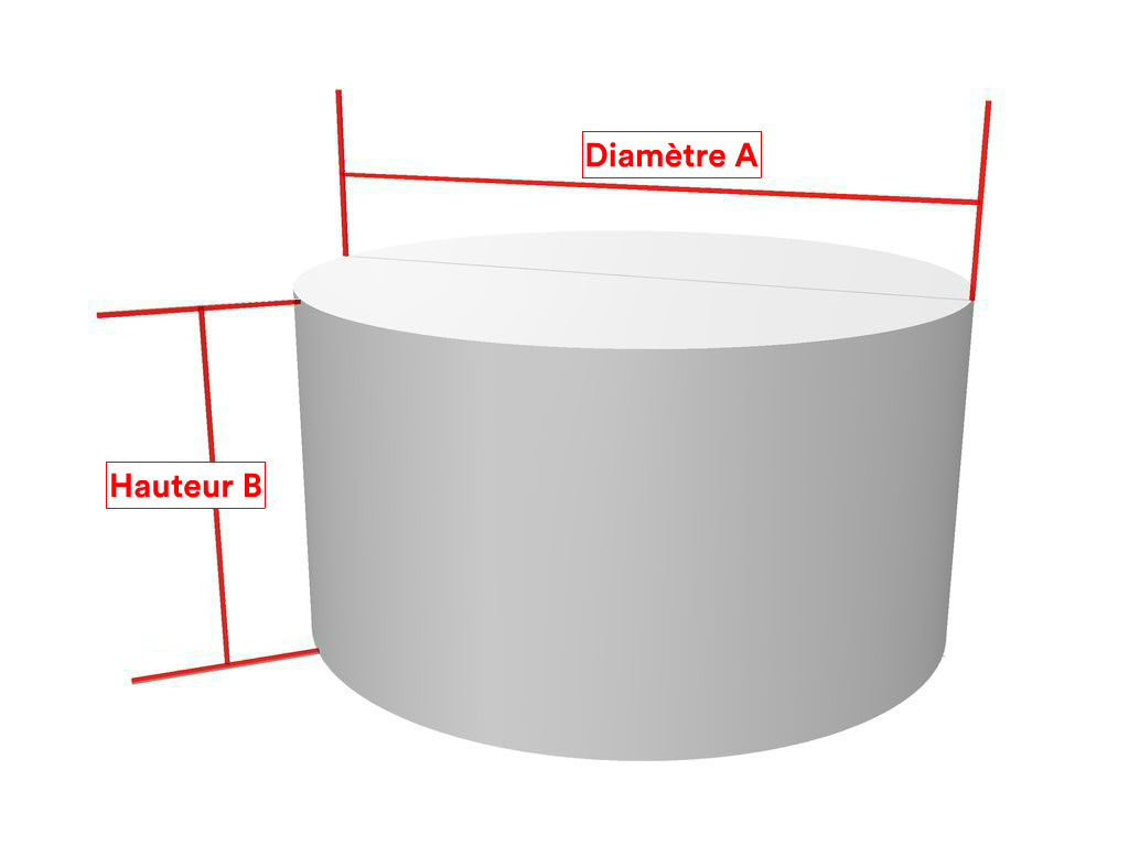 Housse Ronde - Flex 540 : une bâche polyvalente Gris 939