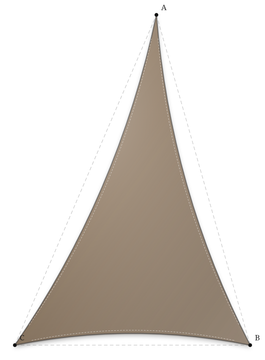 Voile d'ombrage - Forme Triangle - Bois flotté 294 (AustralMesh)