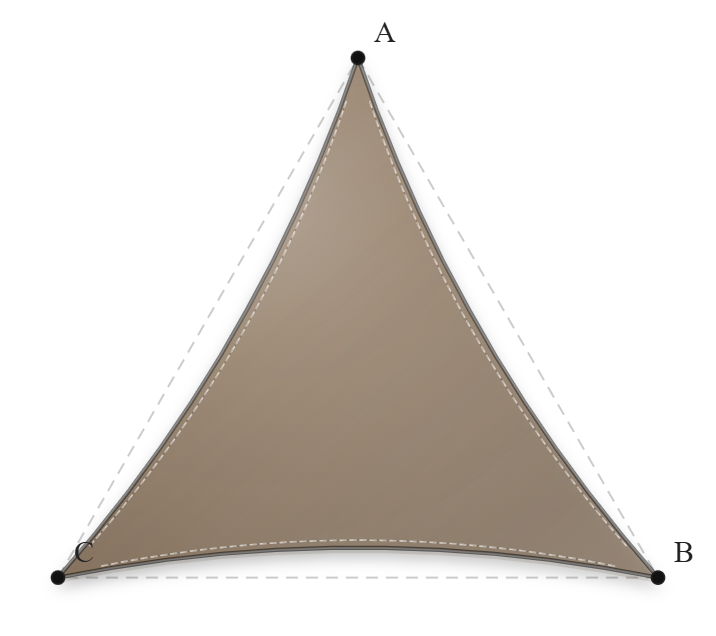 Voile d'ombrage - Forme Triangle - Bois flotté 294 (AustralMesh)