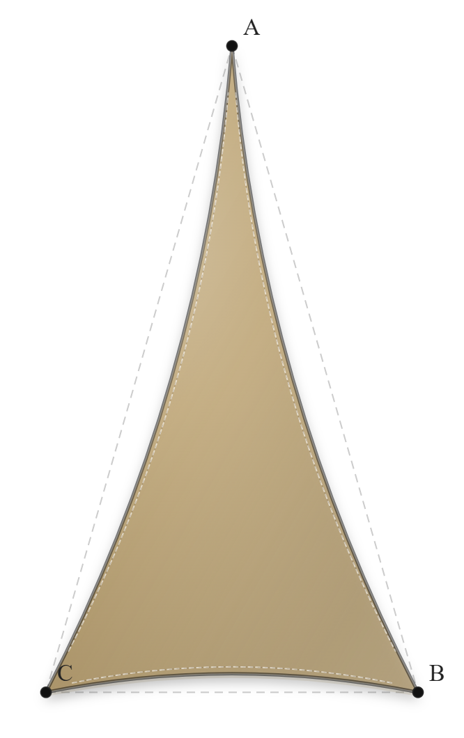 Voile d'ombrage - Forme Triangle - Sable du désert (704 AustralMesh)