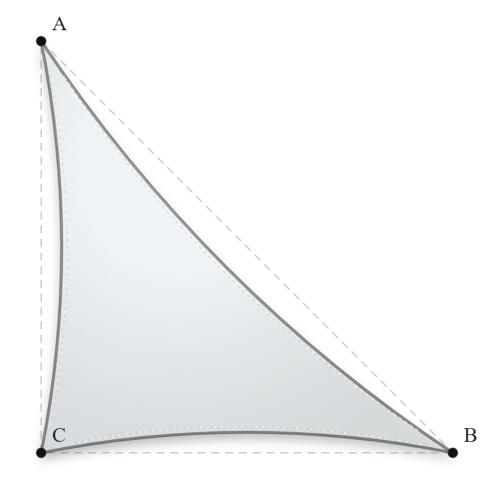Voile d'ombrage - Forme Triangle Rectangle - Blanc - 502V3-8102C