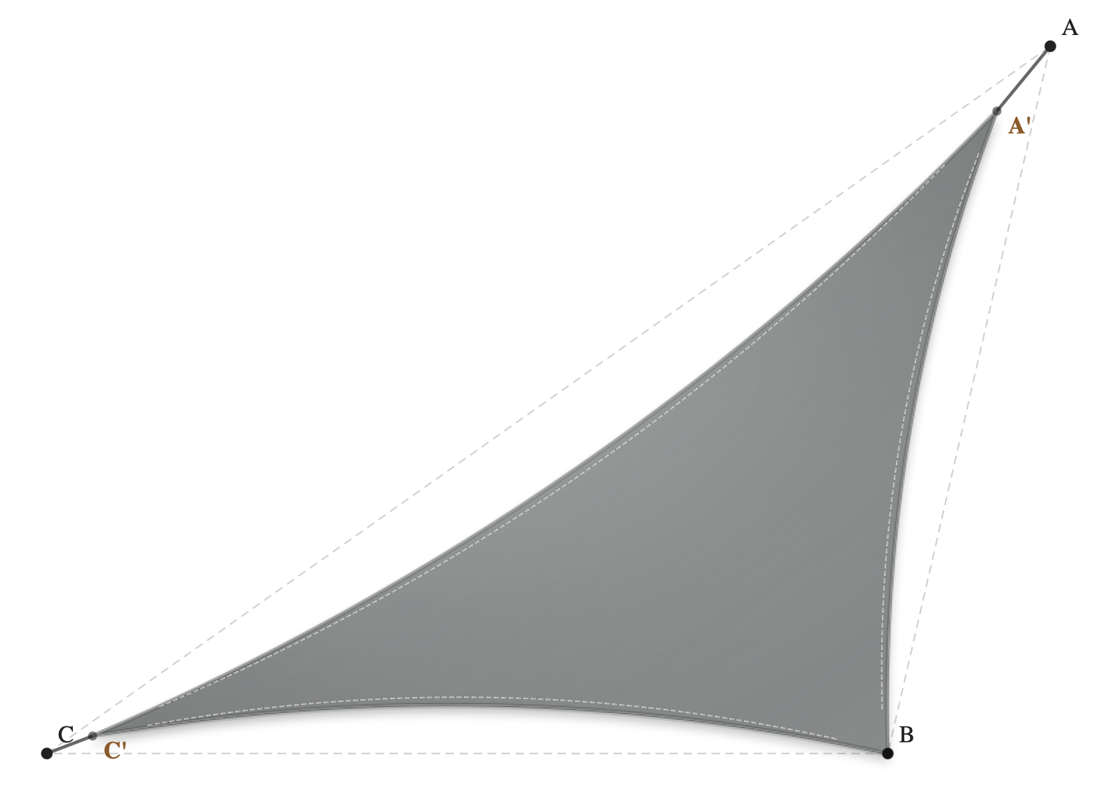 Voile d'ombrage - Forme Triangle - Gris Acier (648 AustralMesh)