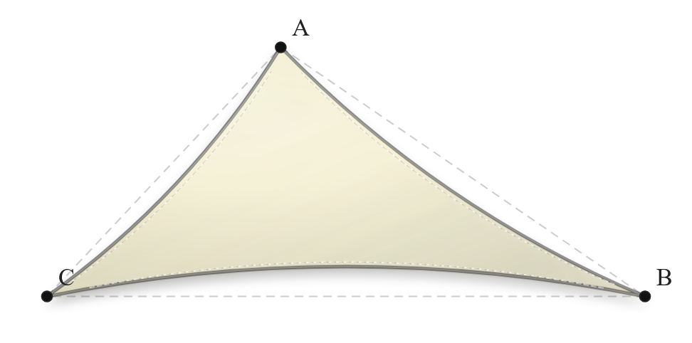 Voile d'ombrage - Forme Triangle - Naturel (759 AustralMesh)