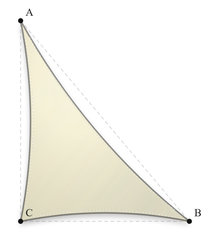 Voile d'ombrage - Forme Triangle Rectangle - Naturel (759 AustralMesh)