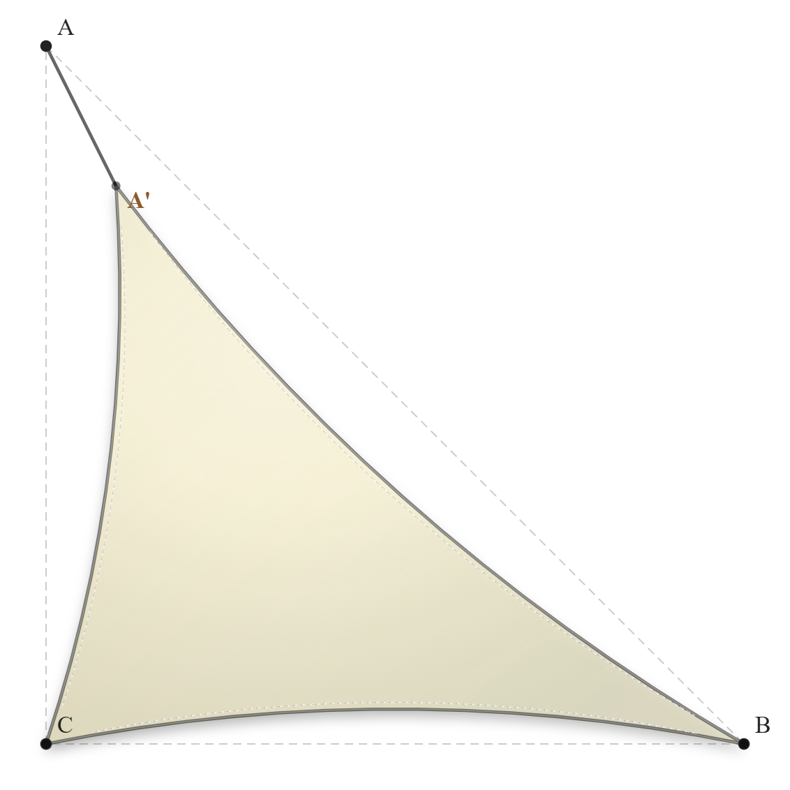 Voile d'ombrage - Forme Triangle Rectangle - Naturel (759 AustralMesh)