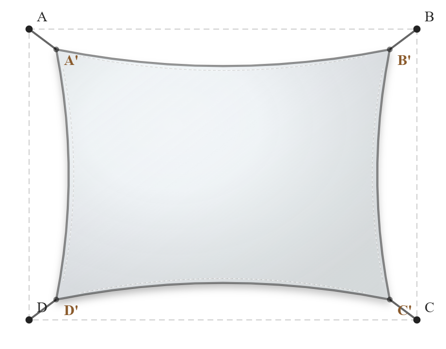 Voile d'ombrage - Forme Rectangle - Blanc - 502V3-8102C