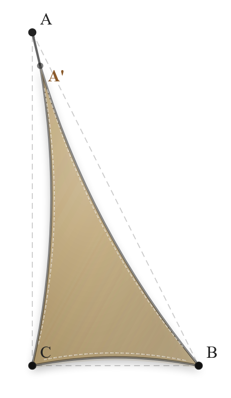 Voile d'ombrage - Forme Triangle Rectangle - Sable du désert (704 AustralMesh)