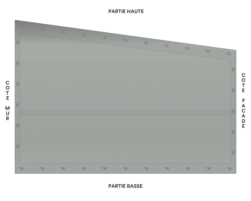 Bâche de façade pour mobil-home