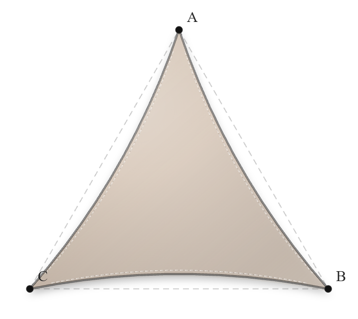 Voile d'ombrage - Forme Triangle - Beige sablé 86-2135