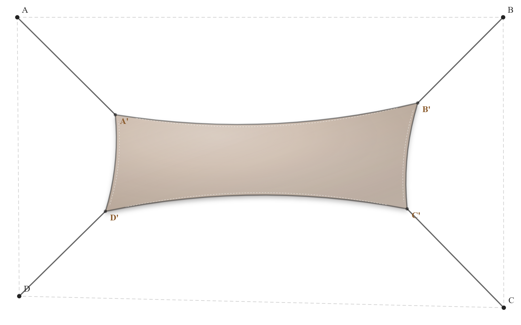 Voile d'ombrage - Forme Trapèze - Beige Sablé 96-2135