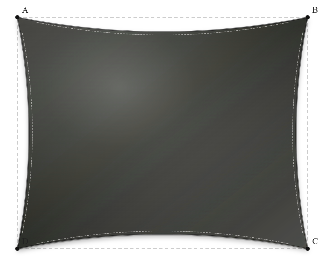 Voile d'ombrage - Forme Rectangle - Noir 86-51176