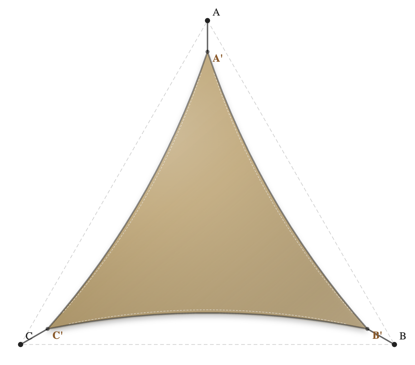 Voile d'ombrage - Forme Triangle - Sable du désert (704 AustralMesh)