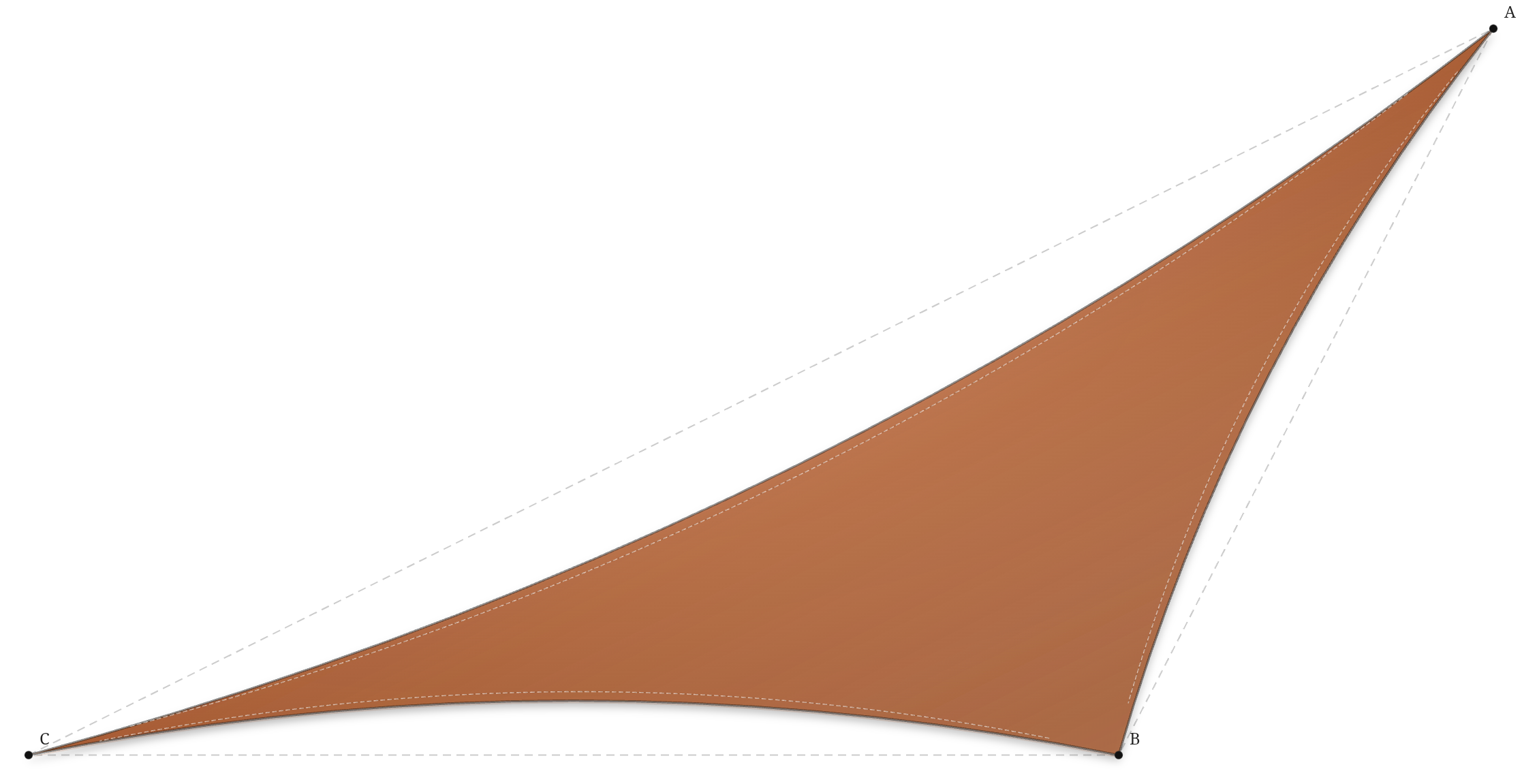 Voile d'ombrage - Forme Triangle - Caramel 96-50261