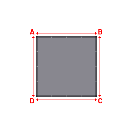 Bâche Rectangle en Protect 600 M1 : Résistance à la flamme exceptionnelle Coloris 693 - 2.00x2.00m