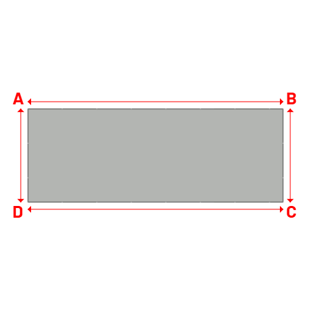 Bâche Rectangle en MaxiProtect 900 : Protection & grammage renforcé Gris agate RAL 7038 - 31071 - 15.00x5.50m