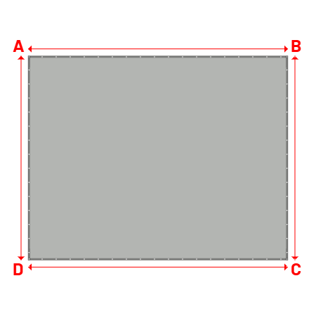 Bâche Rectangle en MaxiProtect 900 : Protection & grammage renforcé Gris agate RAL 7038 - 31071 - 7.00x5.50m