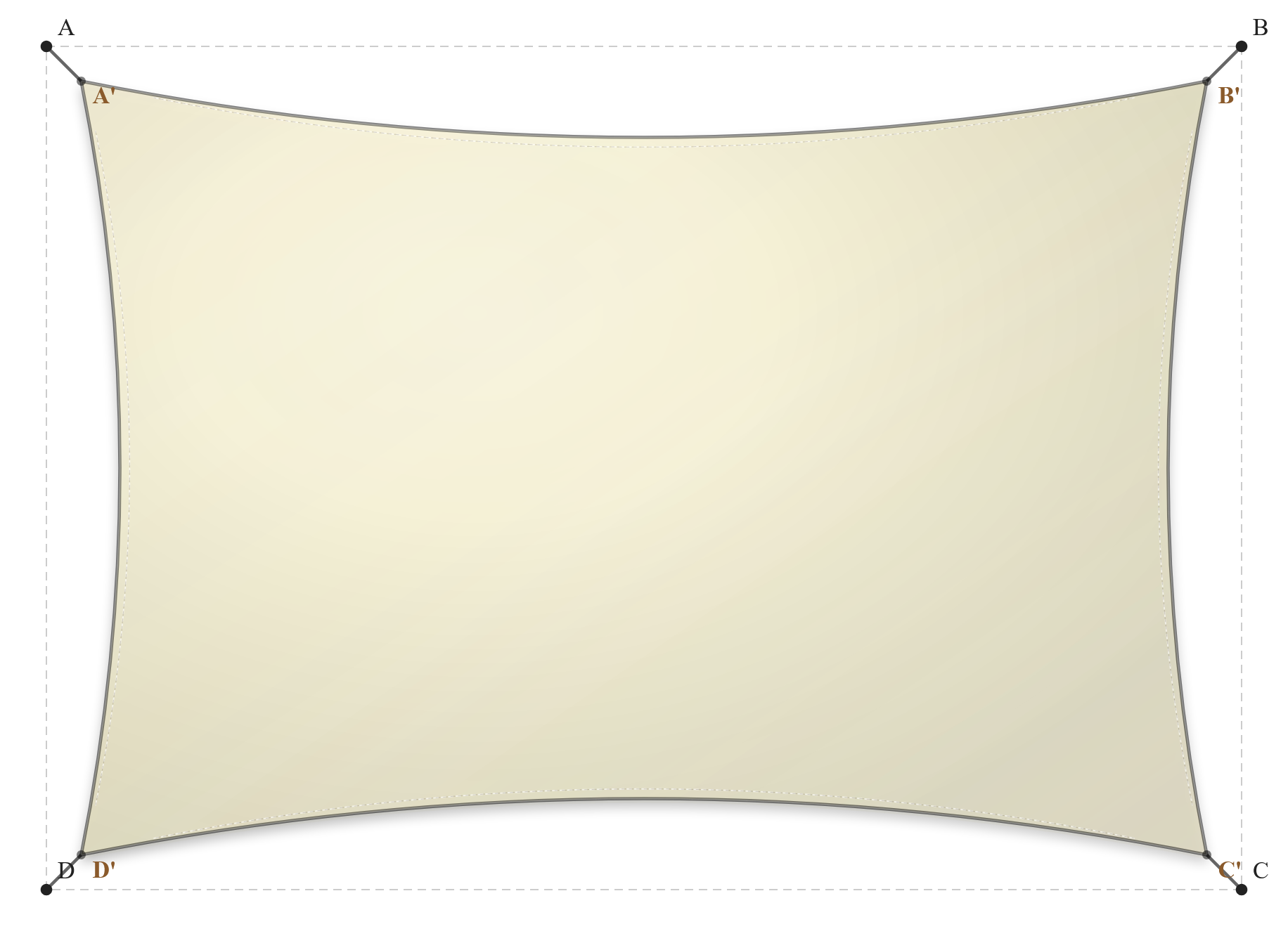 Voile d'ombrage - Forme Rectangle - Naturel (759 AustralMesh)